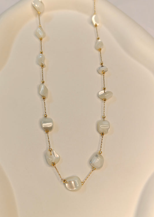 White Stone Necklace