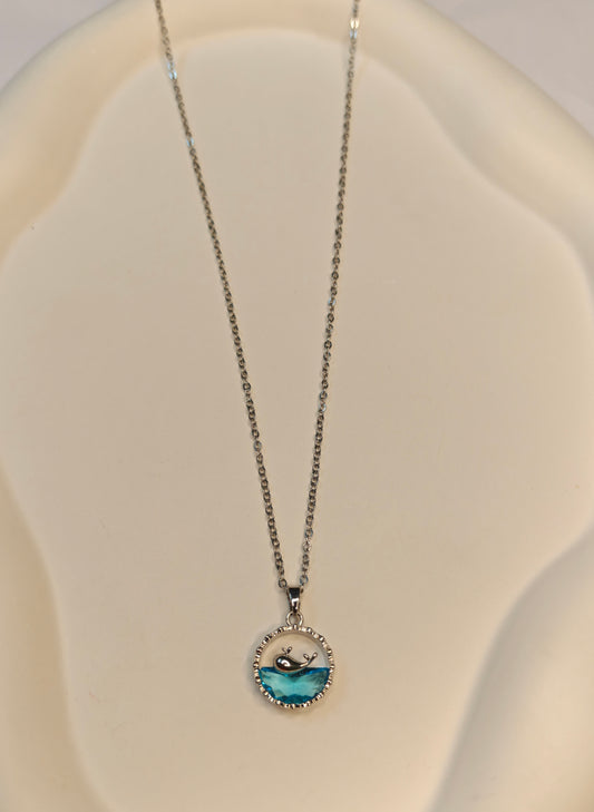 Silver Water Fish Necklace