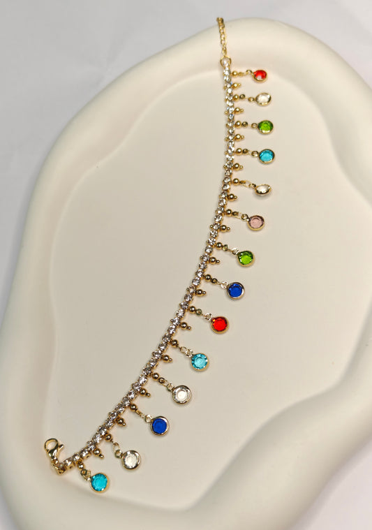 Multi Colour Anklet