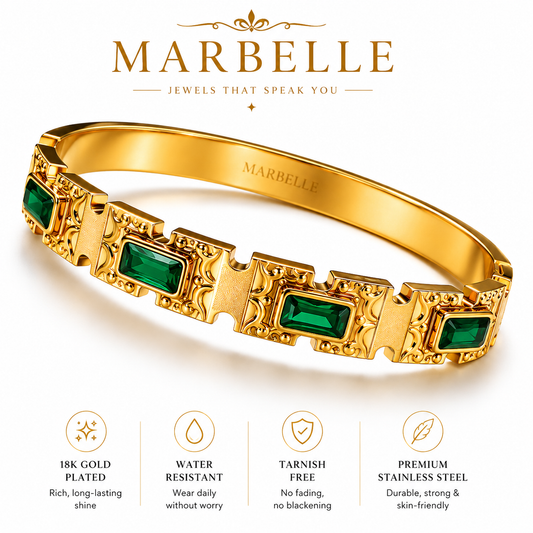 Green Stone Luxe Kada