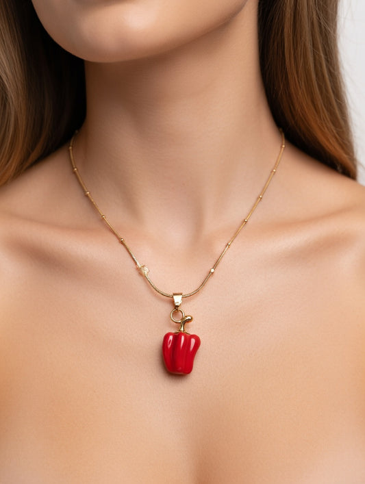 Red Capsicum Necklace