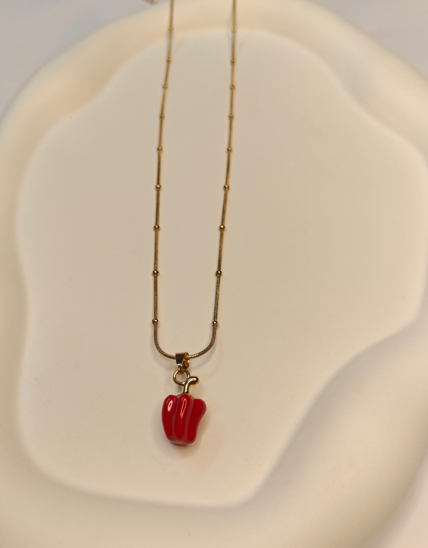 Red Capsicum Necklace