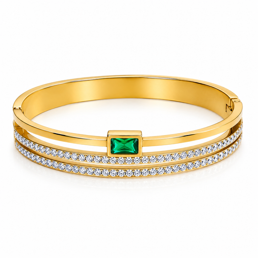 Green Stone Party Wear Kada