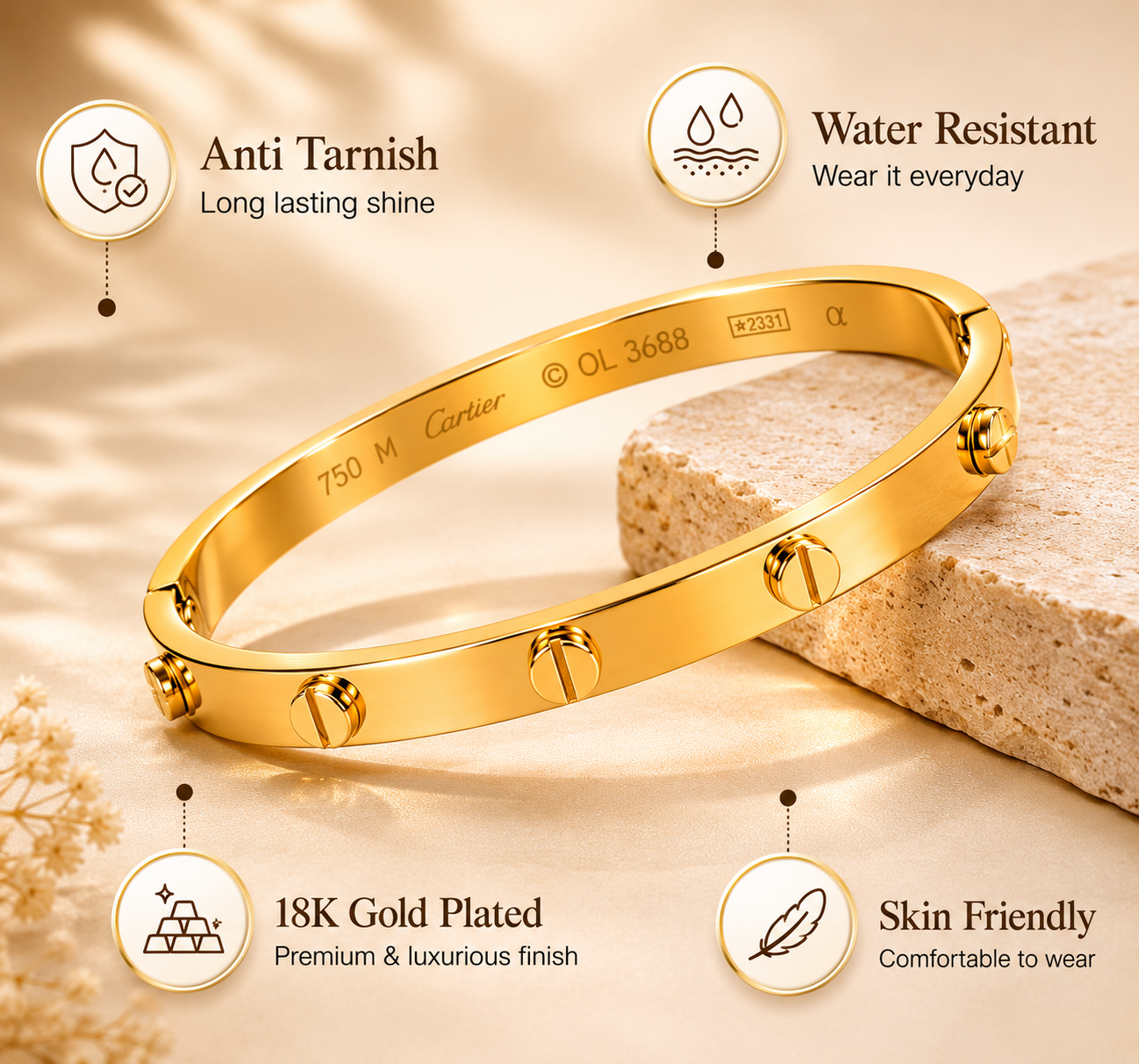 Cartier Luxe Screw Kada