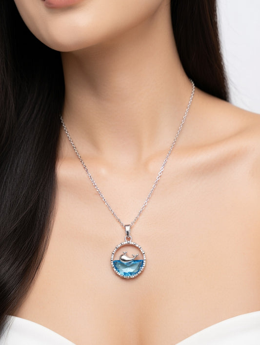 Silver Water Fish Necklace