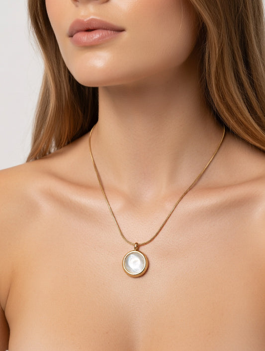 White Stone Necklace