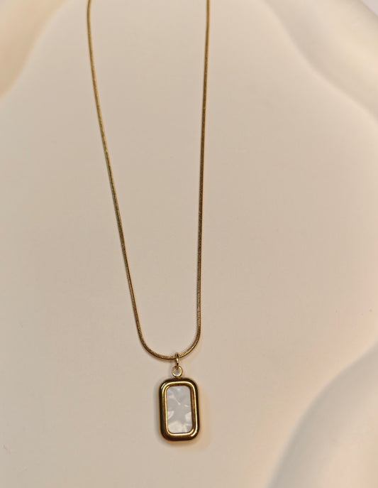 White Stone Necklace