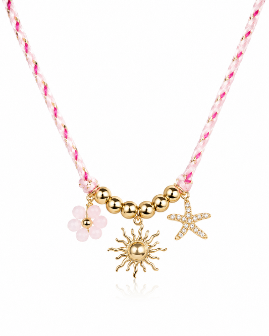 Pink charms Pendant Necklace