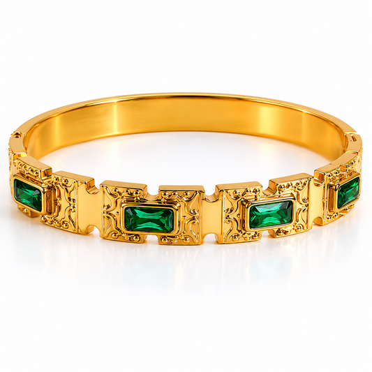 Green Stone Luxe Kada